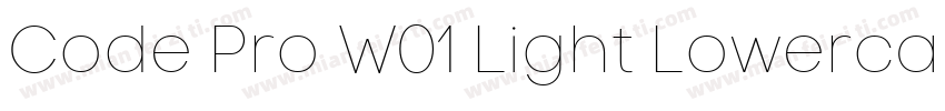 Code Pro W01 Light Lowercase字体转换